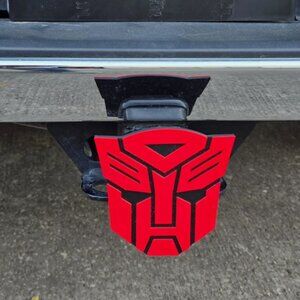 Transformers Autobot Cover Plug Cap Tow Hitch Fits 2" Receivers Universal Truck